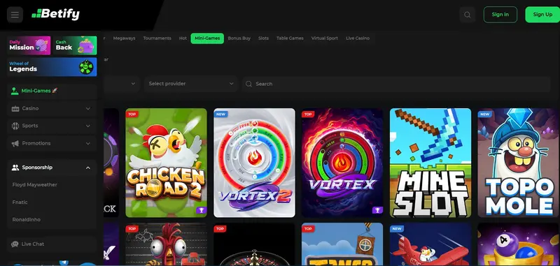 Betify casino bonus Tower Rush